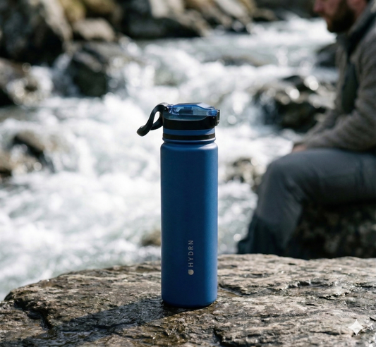 HYDRN Pro waterfles met filter | staat in de natuur